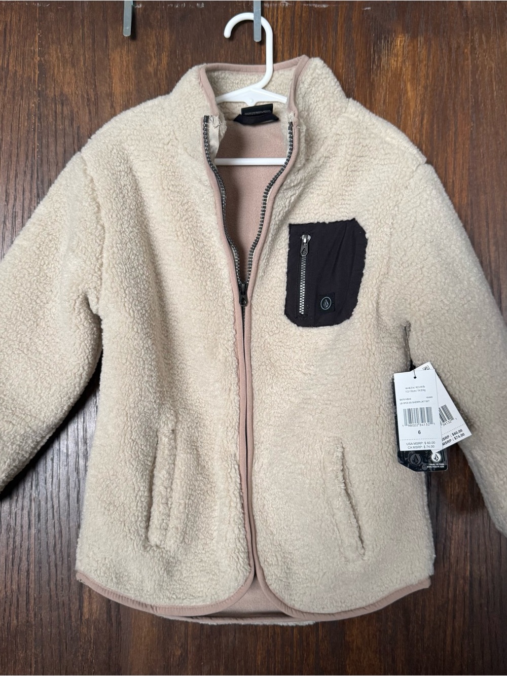 Volcom Kids Sherpa Fleece Jacket